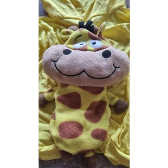 Jay@Play Pack-it Pets Jacket Girls Backpack Giraffe Plush Yellow Hooded Size 7-8 - Picture 8 of 8